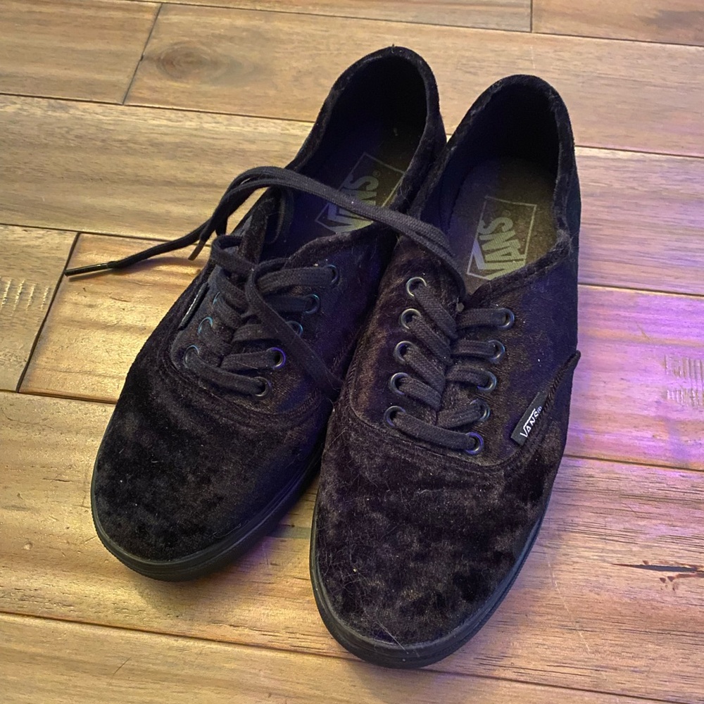 Vans Black Suede Sneakers
